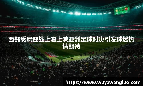 西部悉尼迎战上海上港亚洲足球对决引发球迷热情期待